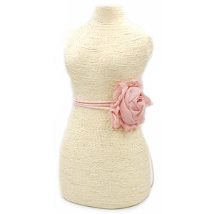Halsband Rosenblume Choker Gürtel rosa 1